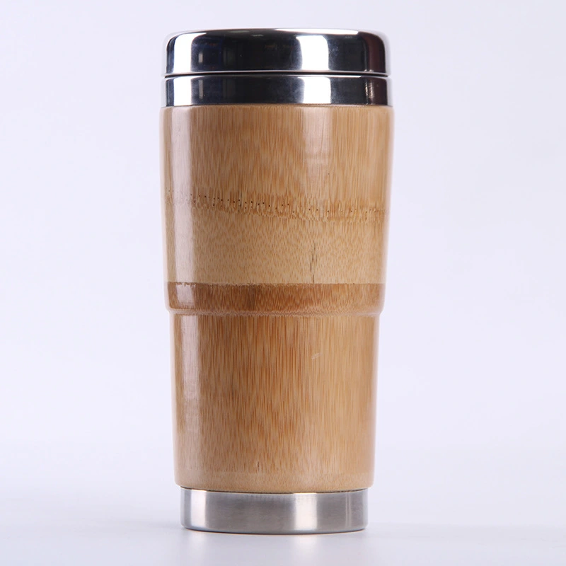 Natural bamboo vacuum flask