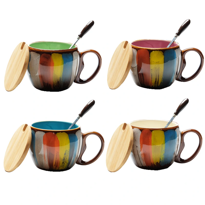 Ceramic Water Cup Creative Hand Color Coffee Milk Cup