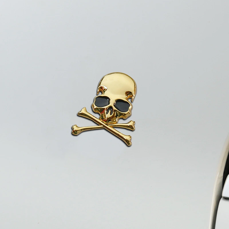 Car Metal Personality One Piece Skull Sticker