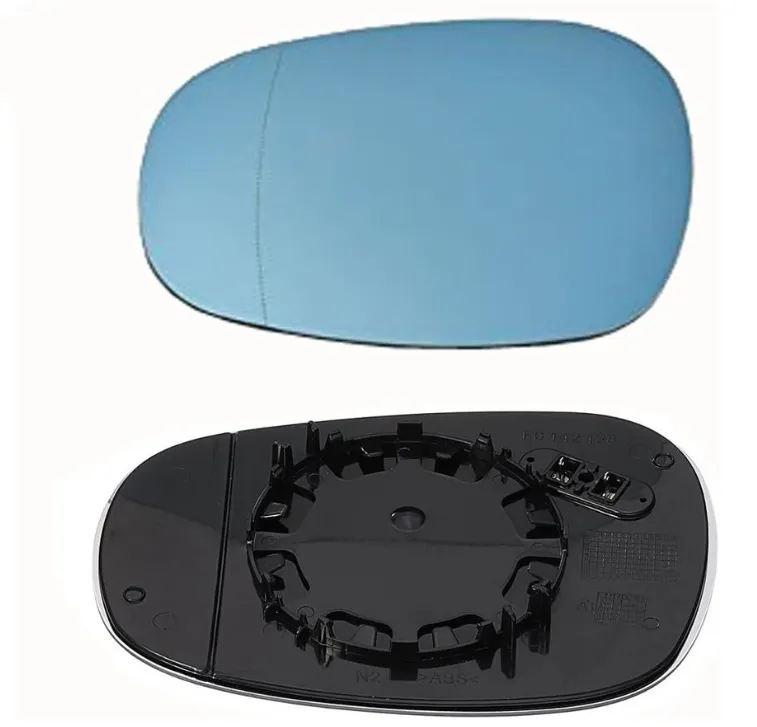 Rearview Mirror Lens With Heated Blue