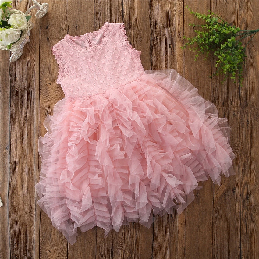 Girl Wedding Dress Flower Child Skirt Factory Direct Sales 