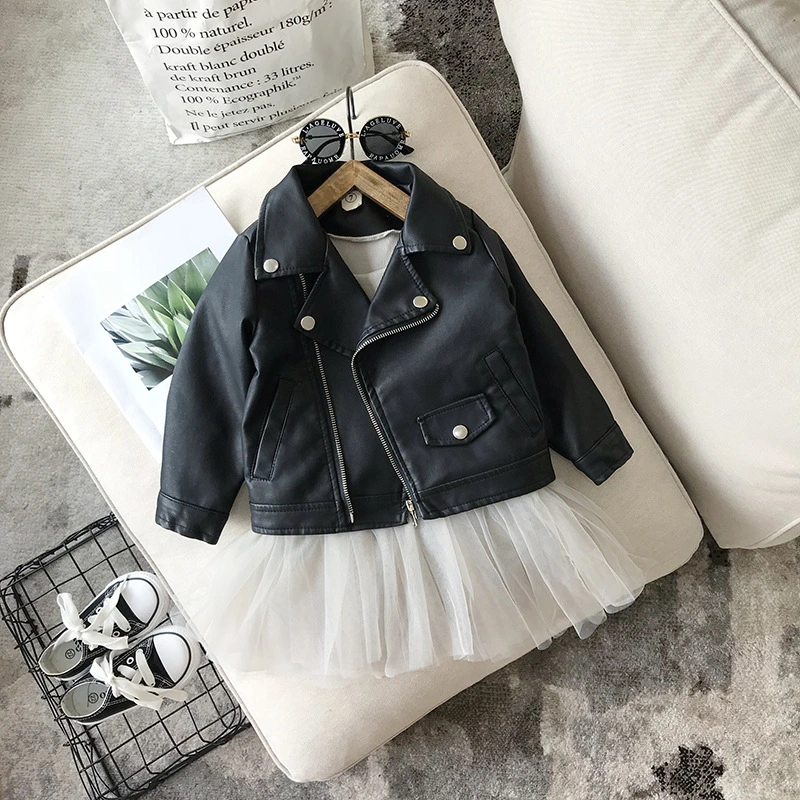 Spring and autumn foreign short jacket leather jacket