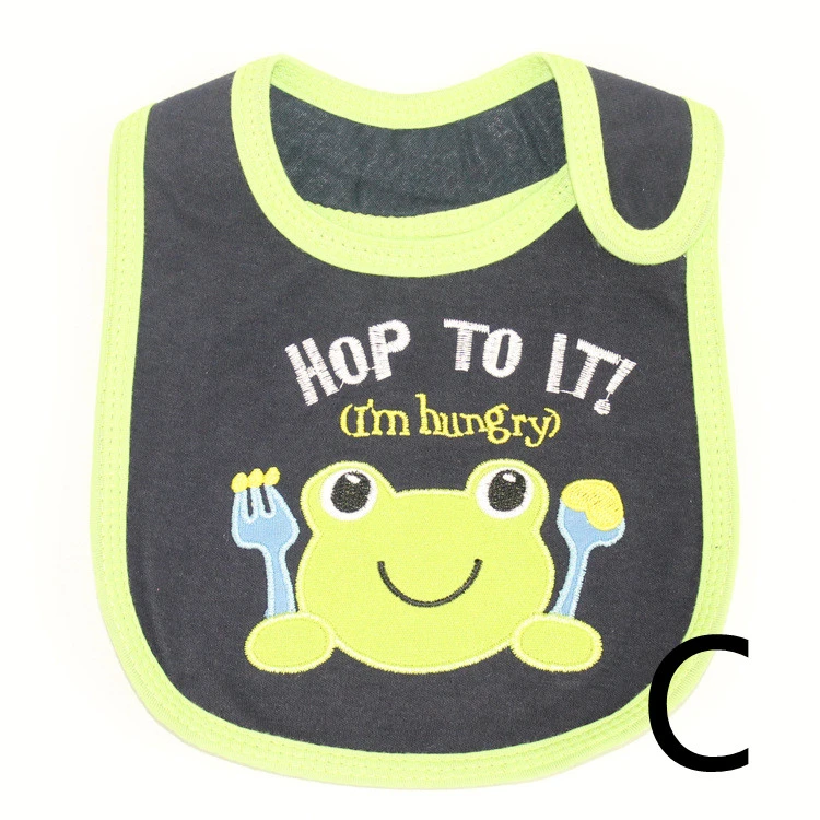 Infant Bib Children's Cotton Three-layer Waterproof Bib Baby Bib Saliva Towel