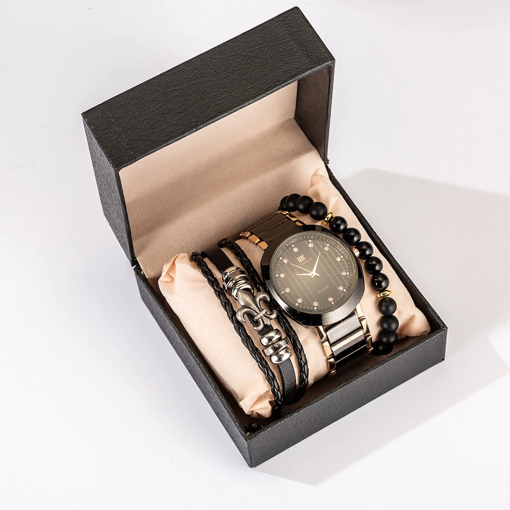 Exquisite Packaging Bracelet SetSteel Band Quartz Watch One Drop Shipping