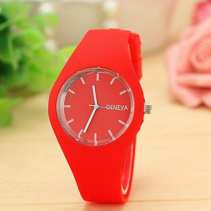 Fashion Men Watch Women Cream Color Ultra-thin Fashion Gift