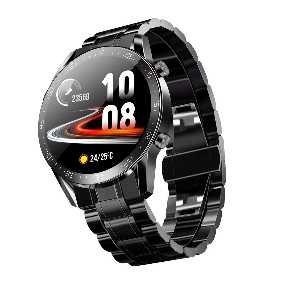 Fashionable Steel Band Business Sports Health Monitoring Bluetooth Watch