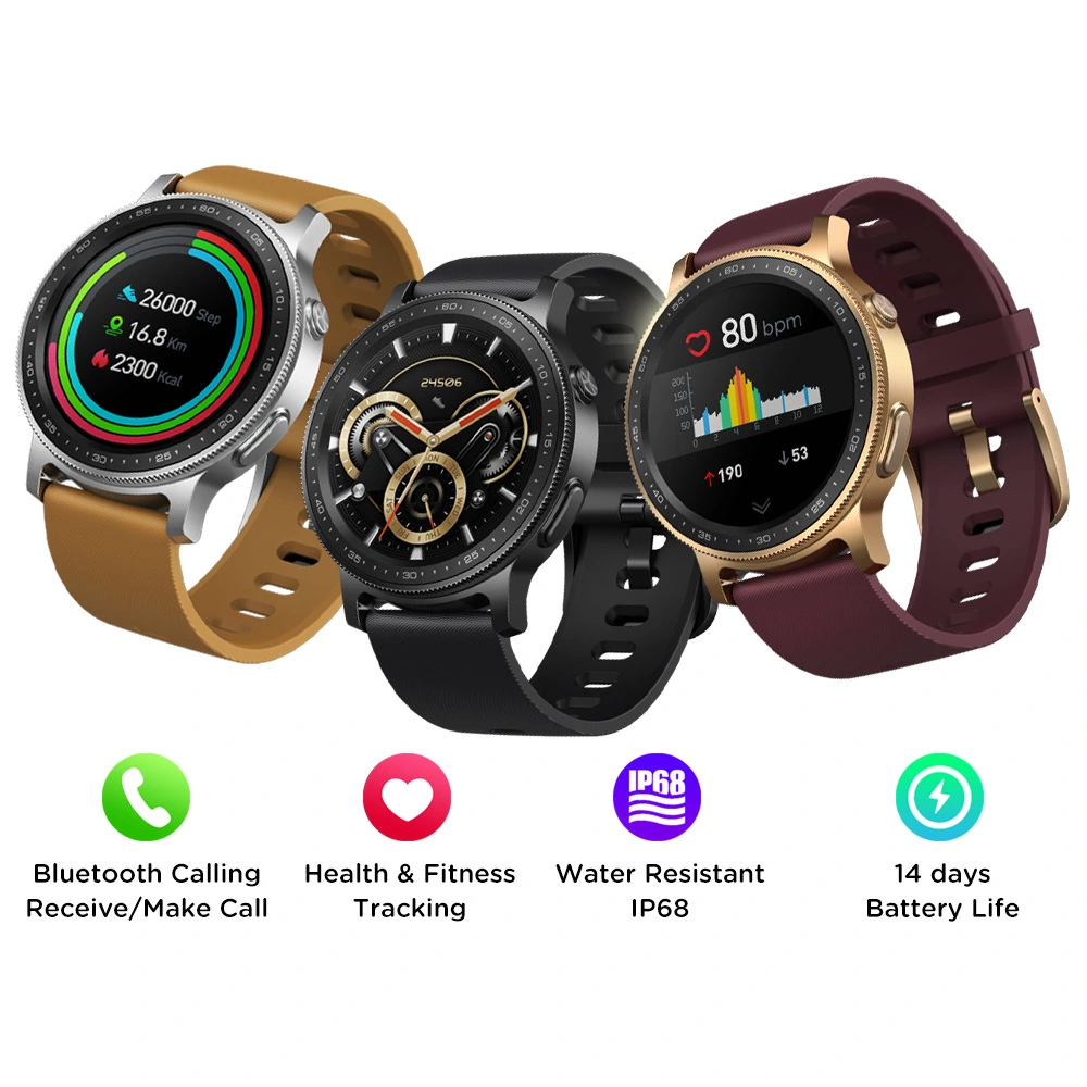 Bluetooth Call Blood Pressure Heart Rate Monitoring Custom Smart Watch