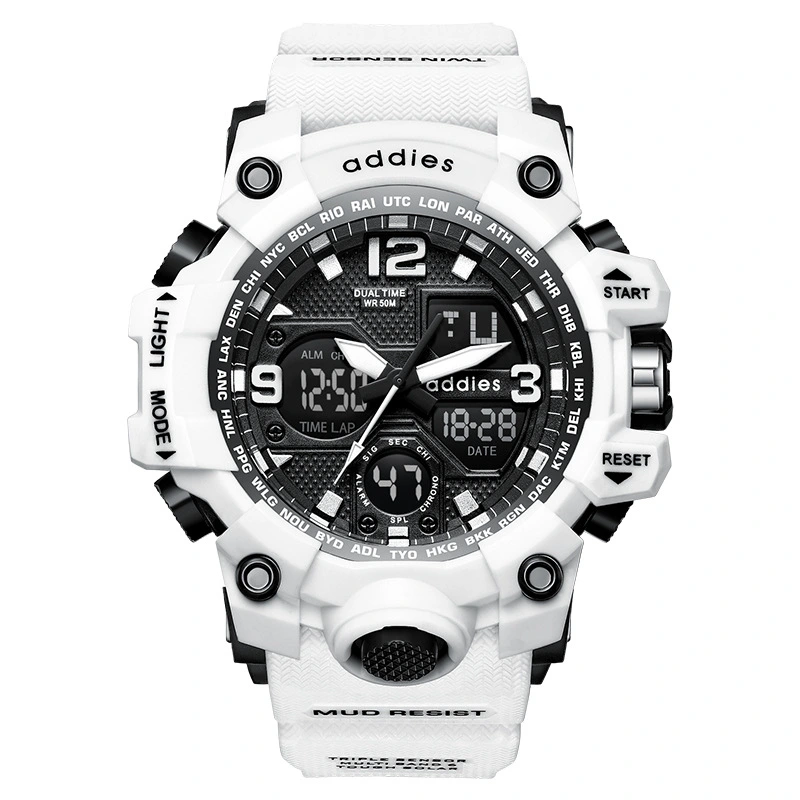 New Electronic Watch Student Multi-function Sports Dual Display