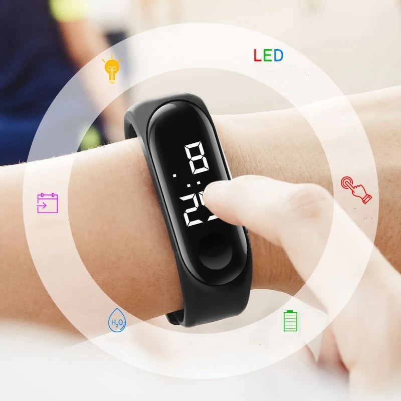Waterproof Touch Electronic LED Watch