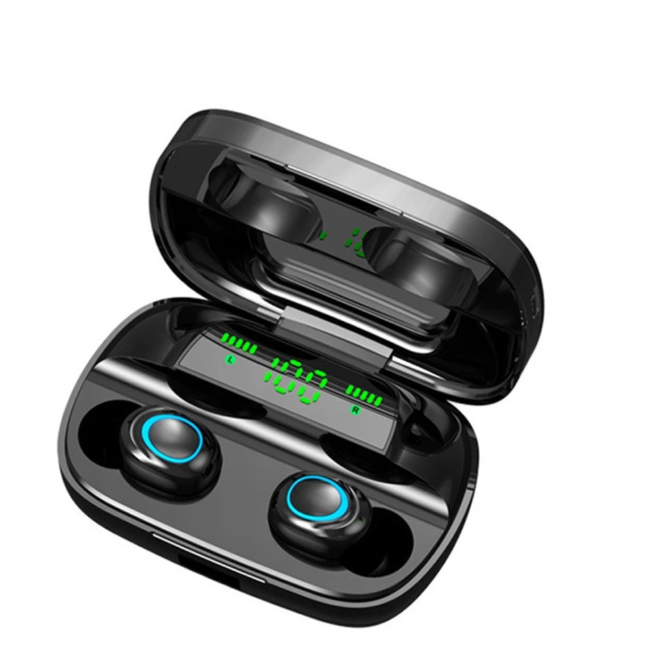Bluetooth Headset 5.0 True Wireless Dual In-ear With Digital Display Sports Waterproof S11