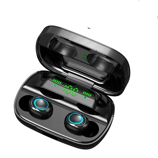 Bluetooth Headset 5.0 True Wireless Dual In-ear With Digital Display Sports Waterproof S11