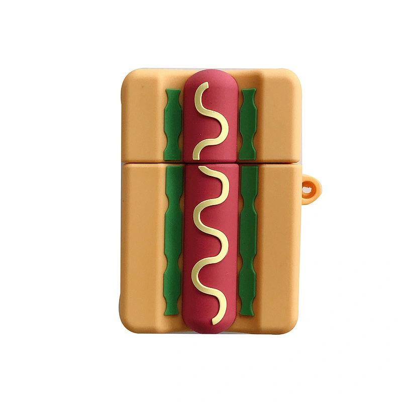 Creative Personality Hot Dog Bread Earphone Set