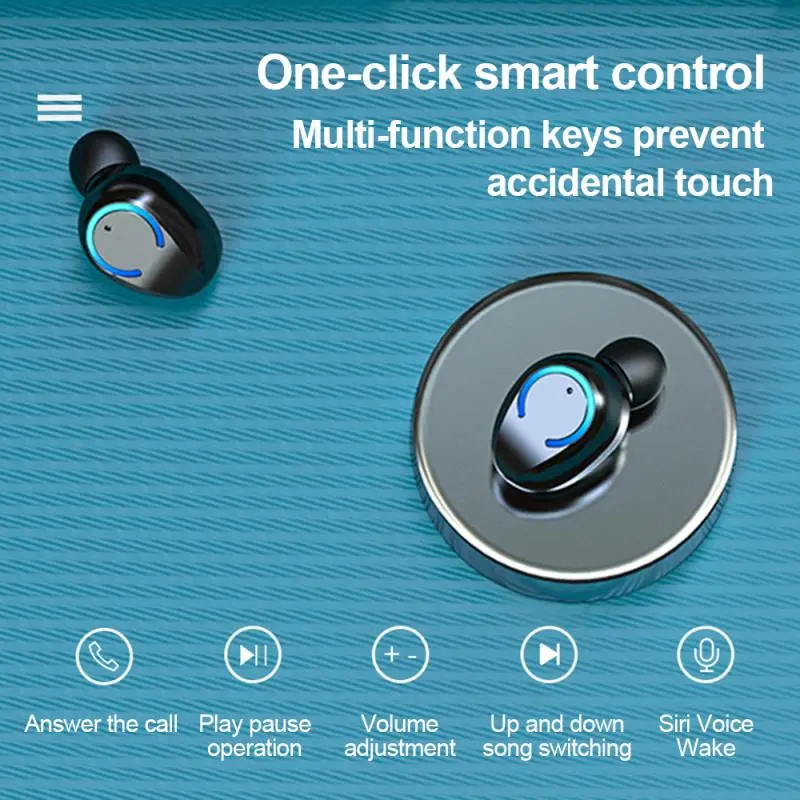 Binaural Mini Cylindrical Headphones