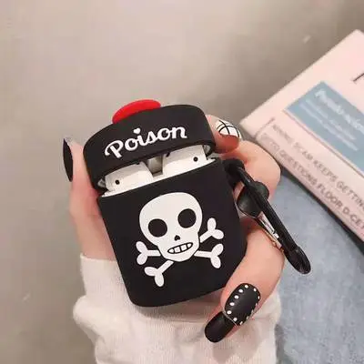 Skull smoke wireless bluetooth headset case