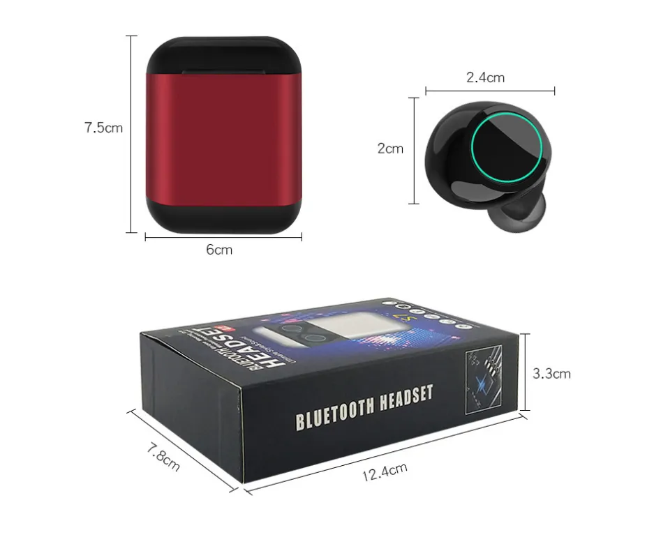Stereo Binaural Wireless Bluetooth Headset