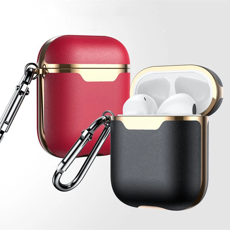 Compatible with Apple, TPU leather earphone shell