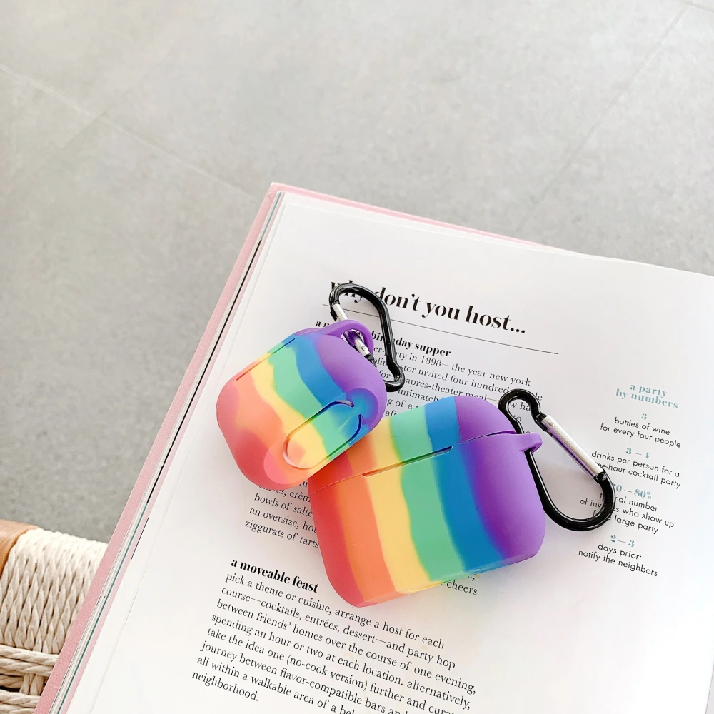 Compatible with Apple, Rainbow silicone protective sleeve