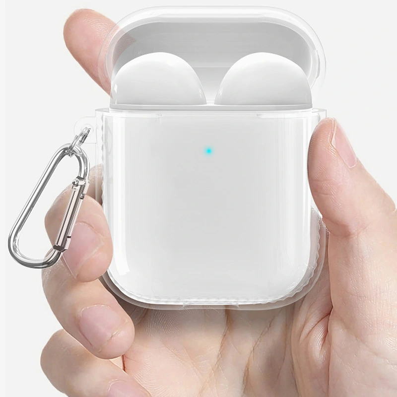 Compatible with Apple, Transparent soft case without watermark airbag TPU airpods universal aripods2 protection sleeve