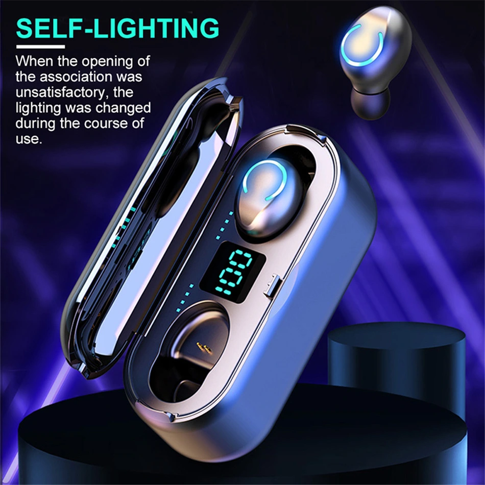 Binaural digital display bluetooth headset