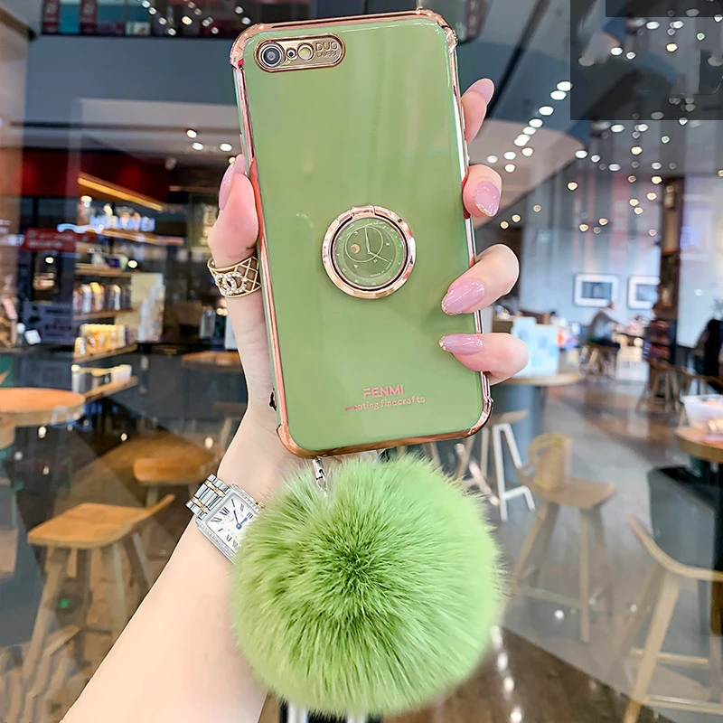 Autumn And Winter New Plush Ball Phone Case