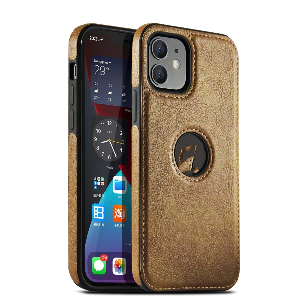 Mobile Phone Shell Car Line Leather All-inclusive Anti-Fall Men and Women