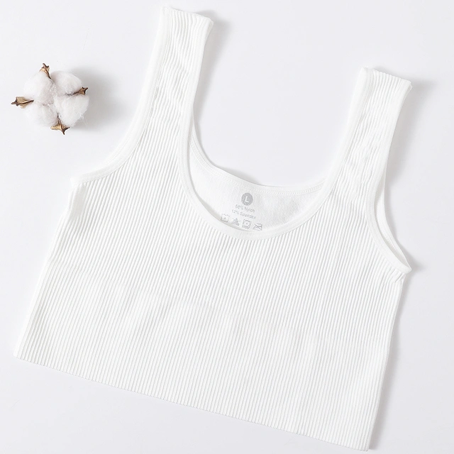Women's Vest T-shirt Tops White Summer