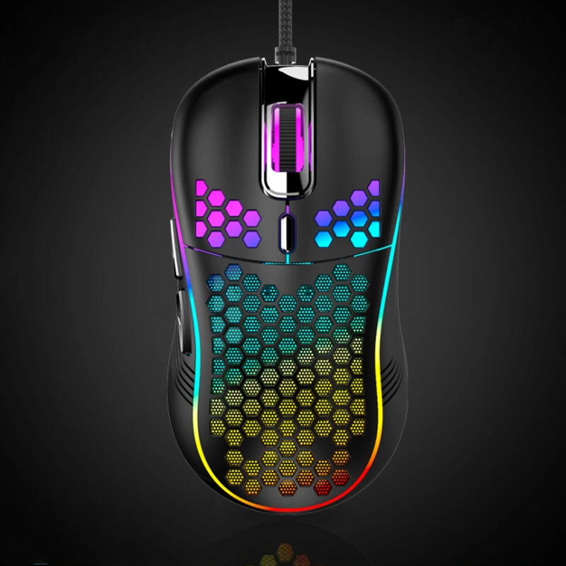 Hollow Hollow Lightweight Wired Gaming Mouse Computer Wired USB Colorful Glow