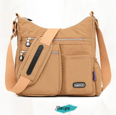 Women's Messenger Bag Cloth Bag Water Repellent Female Middle-Aged Fashionable Nylon Cloth
