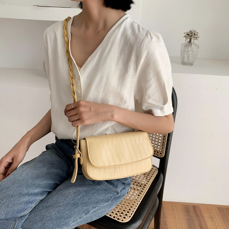 Summer New Style Bag Women'S Popular One-Shoulder Messenger Women'S Bag Pattern Square Bag