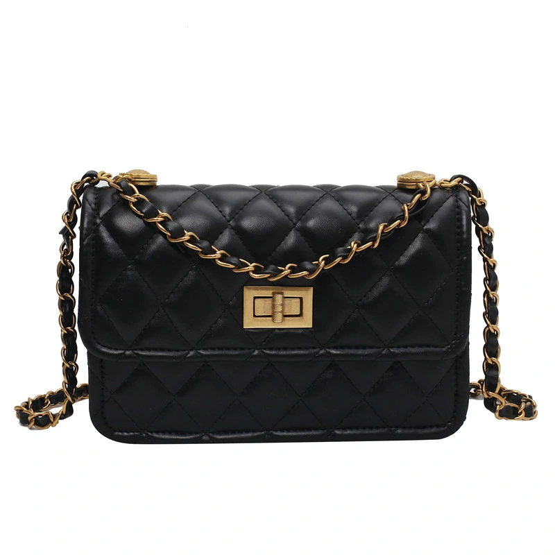 Western Style Rhombus Chain Bag New Trendy Small Fragrant Style One-Shoulder Messenger Bag Female Small Square Bag Wholesale