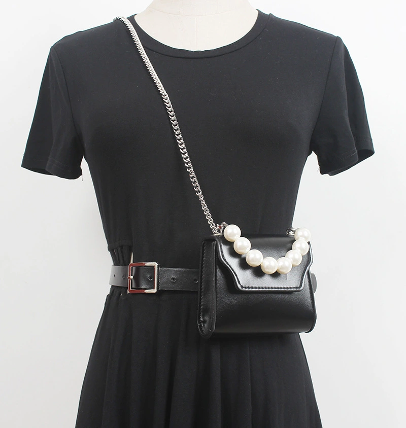 Handmade Pearl Mini Chain Diagonal Bag