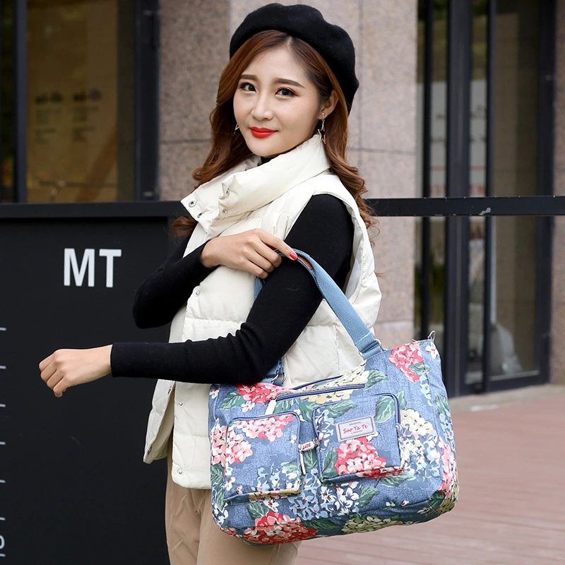 Large-capacity Printed One-shoulder Women's Canvas Bag