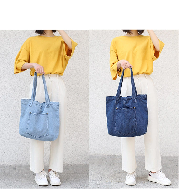 Denim handbag