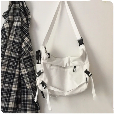 Canvas Student Crossbody Bag