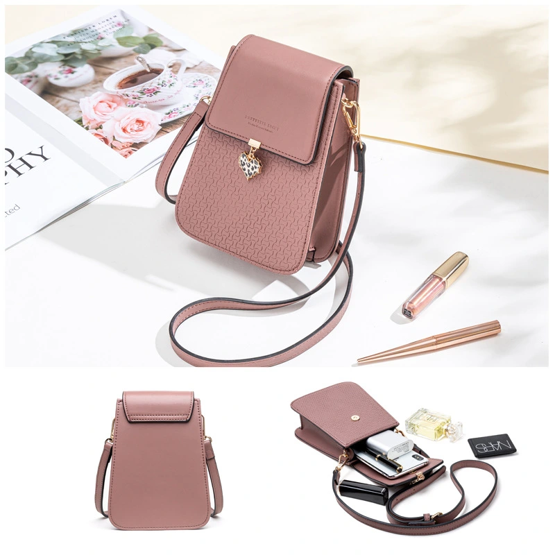 Diagonal cell phone bag