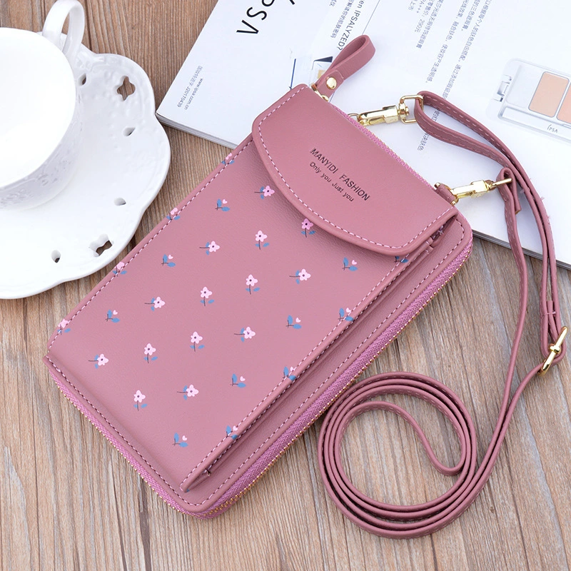 Soft Leather Printed Multifunctional Crossbody Shoulder Bag