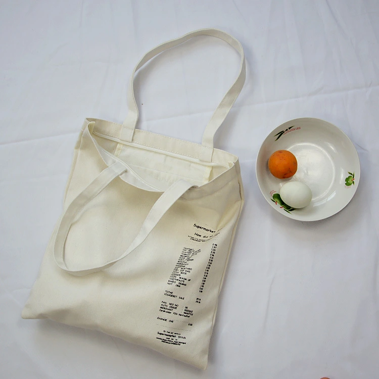 English alphabet one-shoulder canvas bag