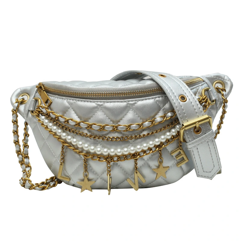 Pearl chain shoulder bag