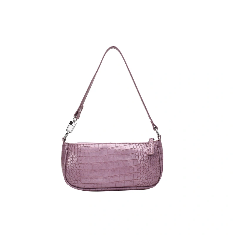 Light cooked style solid color simple shoulder bag