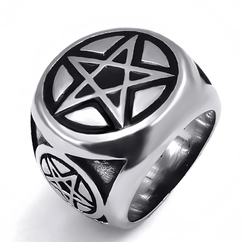 Personalized creative five-pointed star ring