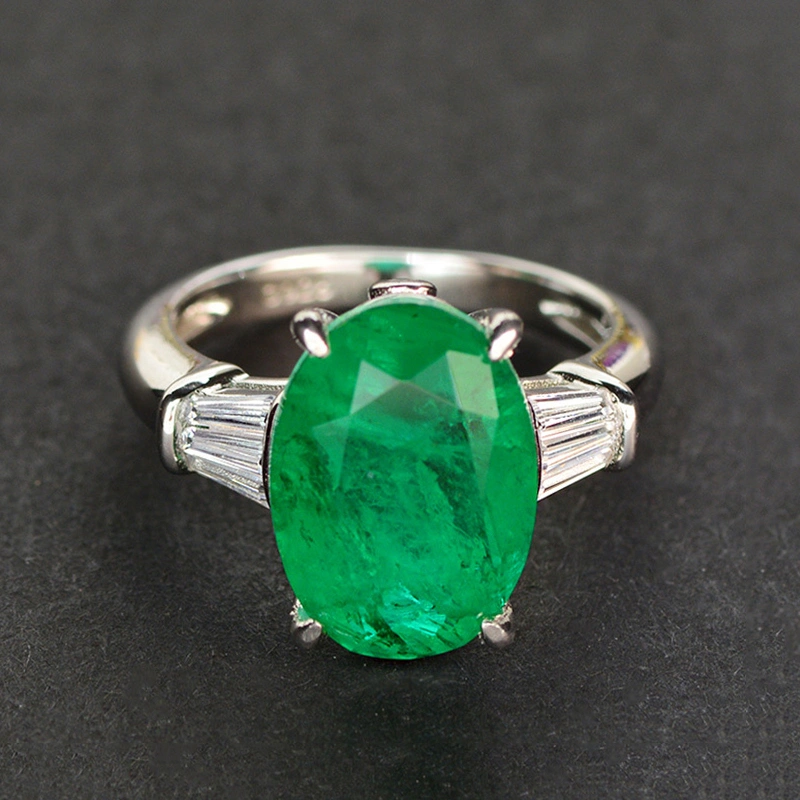 Ancestral Vintage Accessories Emerald Sterling Silver Ring