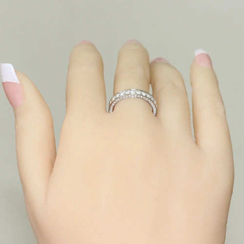 Alloy Rhinestone Ladies Ring Jewelry Fashion Hundred Matching Accessories