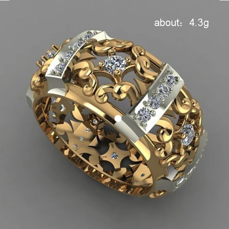Retro European And American Zircon Female Japanese And Korean Ring