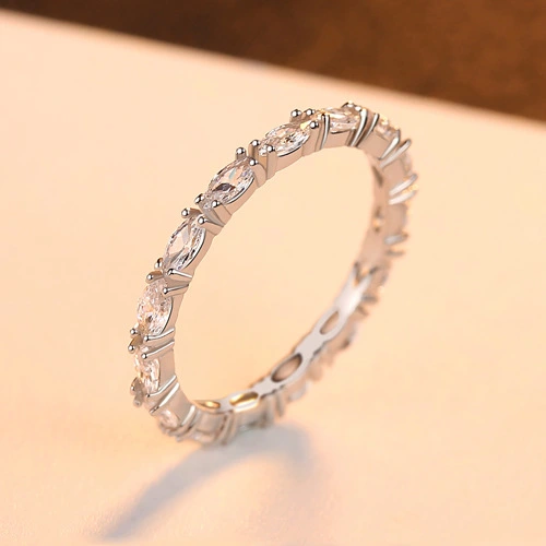 Japanese And Korean Version Of Silver Diamond Ring