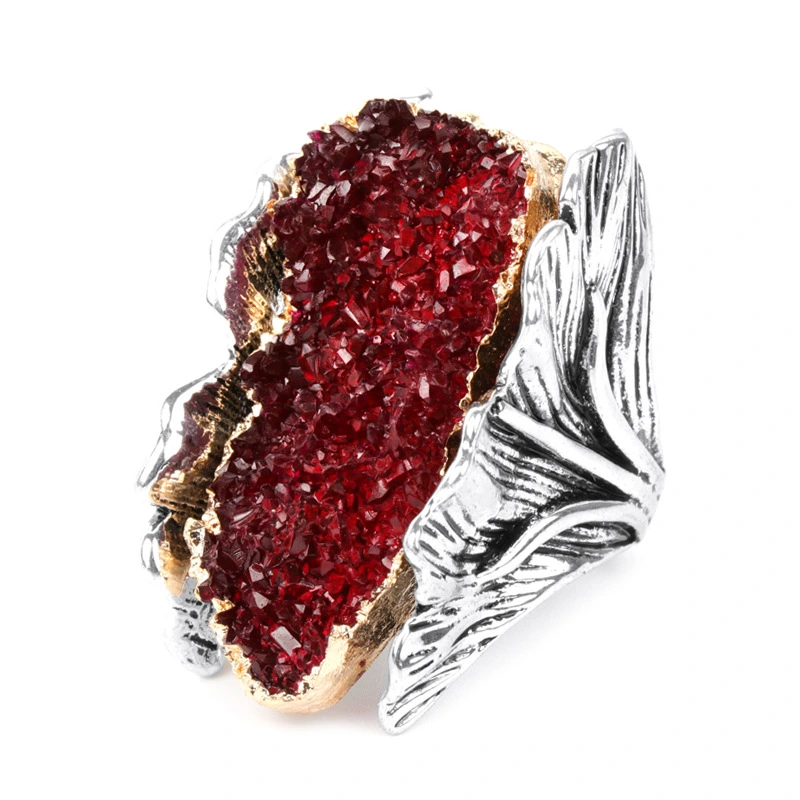 Style Fashion Natural Stone Vintage Woman Ring