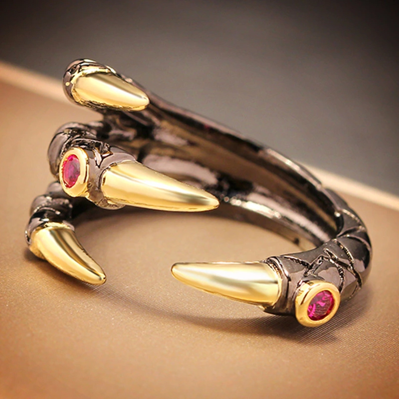  Fashion European and American Dragon Claw Ring Leading Jewelry