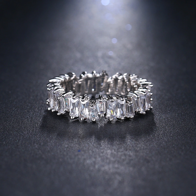 Ladies Temperament Zircon Ring Female Simple Fashion Zircon Jewelry