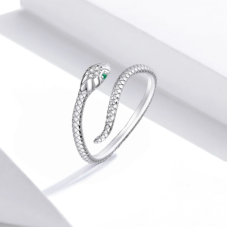 Avelle Original Platinum Plated Sterling Silver Ring Female Lovely Snake S925 Temperament Fashion Ring