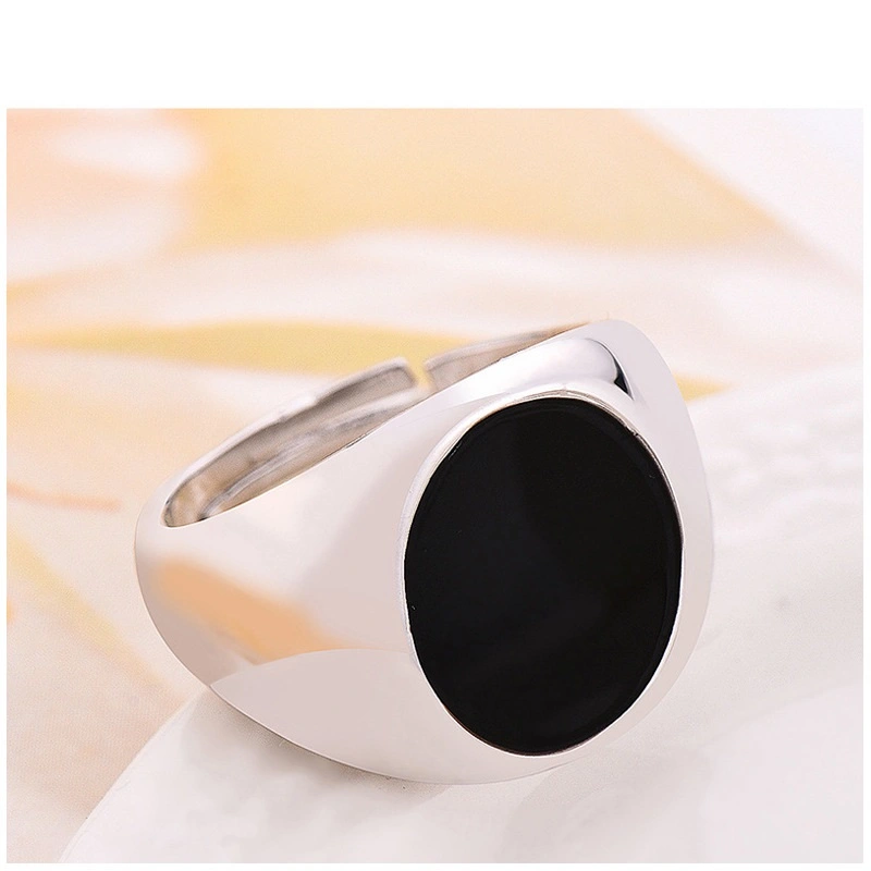 Europe Wish Hot Sale Black Drip Ring