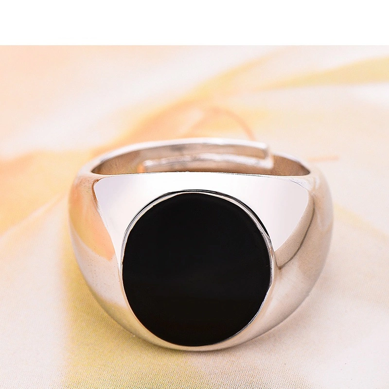 Europe Wish Hot Sale Black Drip Ring